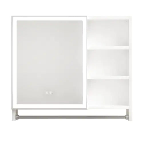 Modern 32x28 Inch Bathroom Cabinet With Mirror And LED Lights